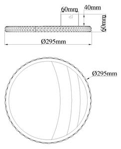 Globo 48493-12 - LED stropné svietidlo CONSTANCE LED/12W/230V, priemer 29,5 cm, zlaté