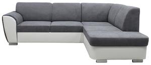 ROHOVÁ SEDAČKA, textil, sivá, biela MID.YOU - Sedačky, Online Only