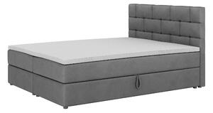 Kontinentálna posteľ 160x200 cm Waller (tmavosivá) (s roštom a matracom). Vlastná spoľahlivá doprava až k Vám domov. 1007725