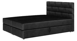 Manželská posteľ Boxspring 180x200 cm Waller (s roštom a matracom) (čierna). Vlastná spoľahlivá doprava až k Vám domov. 1007736