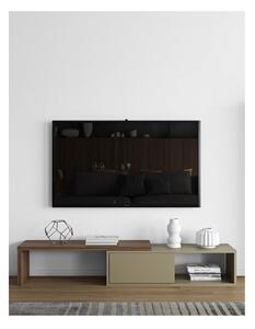 Sivý variabilný televízny stolík s orechovou dyhou TemaHome Move
