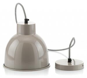 Vintage - retro kovové svietidlo - lampa NUNO Gray, 19x17cm (A00230)