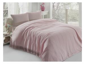 Ľahká bavlnená prikrývka cez posteľ Pique Powder, 220 × 240 cm
