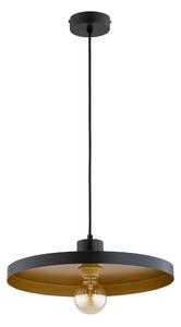 Luster na lanku ETERI 1xE27/15W/230V čierna/zlatá