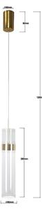 LED luster na lanku AMBIENTE LED/6W/230V 3000/4000/6000K zlatý