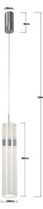 LED luster na lanku AMBIENTE LED/6W/230V 3000/4000/6000K lesklý chróm