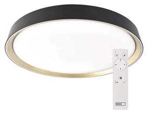 LED nástenné svietidlo ILVI, kruhové 30 W, stmievanie + CCT - Čierna + šampaň (ZM5118)