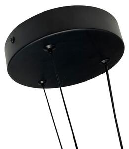 Závesný LED luster na lanku TRIANGLE LED/40W/230V 3000/4000/6000K pr. 60 cm čierna