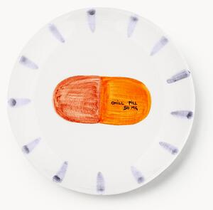 Ručne maľovaný tanier Chill Pill
