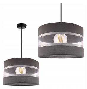 Závesné svietidlo Elegance, 1x textilné tienidlo (výber z 3 farieb), (výber z 5 farieb konštrukcie)