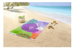 Plážová osuška s potlačou Descanso Vivant, 100 × 180 cm
