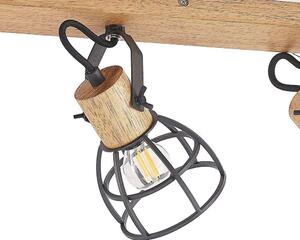 Lindby - Flintos 3 Stropné Lampa Wood/Black - Lampemesteren