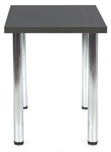 Jedálenský stôl Modex 90 - antracit / chróm