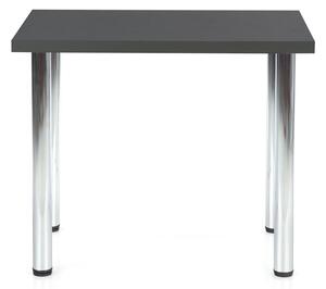 Jedálenský stôl Modex 90 - antracit / chróm