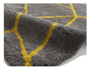 Sivo-žltý koberec Think Rugs Royal Nomadic Grey & Yellow, 120 × 170 cm