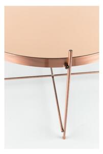 Odkladací stolík v medenej farbe Zuiver Cupid