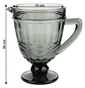 KONDELA Vintage džbán na vodu/na víno, 1150ml, sivá, SAVOY