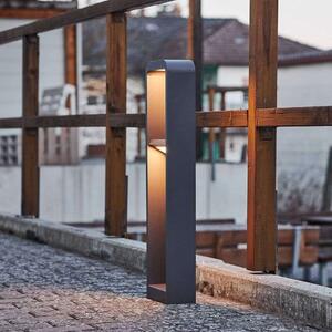 Lindby - Darko LED Záhradná Lampa H80 Alu Lindby - Lampemesteren