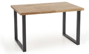 Jedálenský stôl Radus 120 M - dub prírodný / čierna
