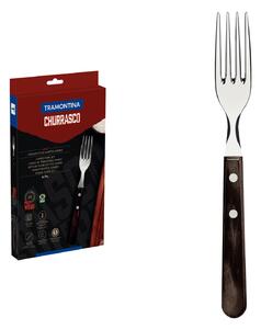 Set vidličiek Jumbo Tramontina Polywood Churrasco 4ks - hnedý
