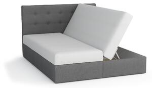 Kontinentálna posteľ 140x200 cm Karum (béžová) (s roštom a matracom). Vlastná spoľahlivá doprava až k Vám domov. 1007769