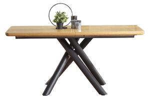 HALMAR Derrick rozkladací jedálenský stôl dub prírodný / čierna