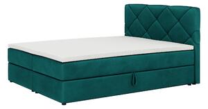 Kontinentálna posteľ 180x200 cm Karum Comfort (tmavozelená) (s roštom a matracom). Vlastná spoľahlivá doprava až k Vám domov. 1056043
