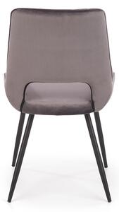 Jedálenská stolička K404 - tmavosivá / čierna
