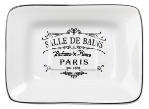 Vintage sada kúpeľňových doplnkov 4ks "Salle de bains Paris", keramika (64776 Bathroom set (4) 15*11*3 cm/8*8*19)