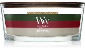 Woodwick Trilogy Holiday Garland vonná sviečka s dreveným knotom 453.6 g