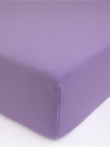 Jersey plachta s elastanom Deluxe 90 × 200 cm – levanduľová