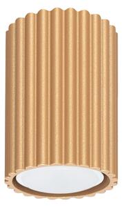 Stropné svietidlo Karbon, 1x zlaté kovové tienidlo, (10 cm)