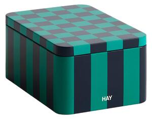 HAY Plechová dóza Tin, Small, Green / Dark Blue