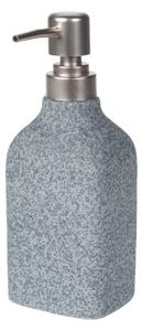 Dávkovač mydla Stone, sivá/s prvkami vo farbe nerez, 260 ml