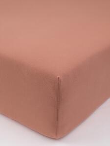 Jersey plachta s elastanom Deluxe 90 × 200 cm – terakota
