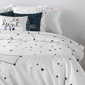 Bavlnená obliečka na paplón Blanc Constellation, 140 × 200 cm