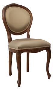 TARANKO Krzeslo L rustikálna jedálenská stolička toffi / zlato-hnedá (A4 0412)