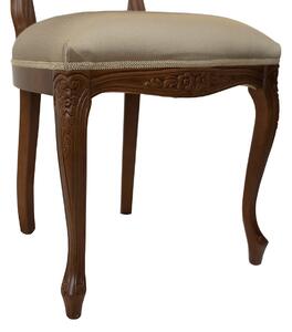 TARANKO Krzeslo L rustikálna jedálenská stolička toffi / zlato-hnedá (A4 0412)