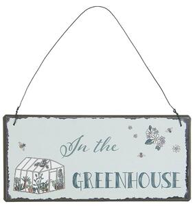 Plechová ceduľka Greenhouse