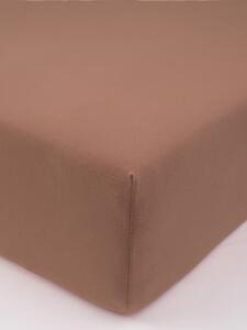 Jersey plachta s elastanom Deluxe 90 × 200 cm – mocha mousse