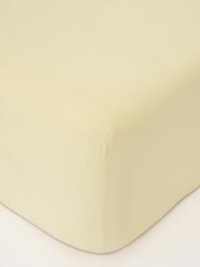 Jersey plachta s elastanom Deluxe 90 × 200 cm – pastelovožltá