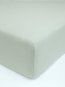 Jersey plachta s elastanom Deluxe 90 × 200 cm – sivozelená