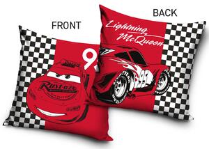 Carbotex Obliečka na vankúšik 40x40 cm - Cars Blesk McQueen Cieľová čiara
