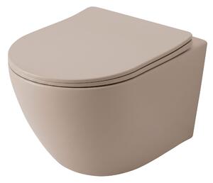 Závesná WC misa REA Focus Tornado Taupe