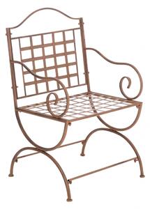 Kovová stolička Lotta s područkami Farba Hnedá antik