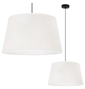 Závesné svietidlo Juta, 1x biele jutové tienidlo, (fi 44cm), b