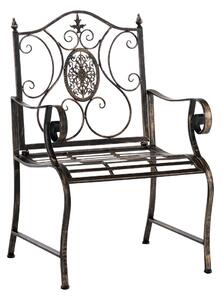 Kovová stolička Punjab s područkami Farba Bronzová