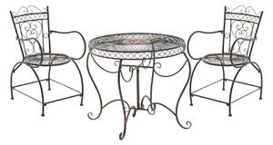 Súprava kovových stoličiek a stola Sheela (SET 2+1) Farba Bronzová