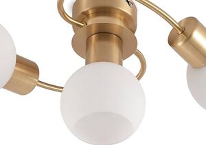 Lindby - Ciala 3 Stropné Lampa Brass/Opal Lindby - Lampemesteren
