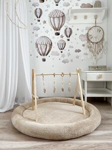 Detské plyšové hniezdo/ podložka na hranie, BEIGE
